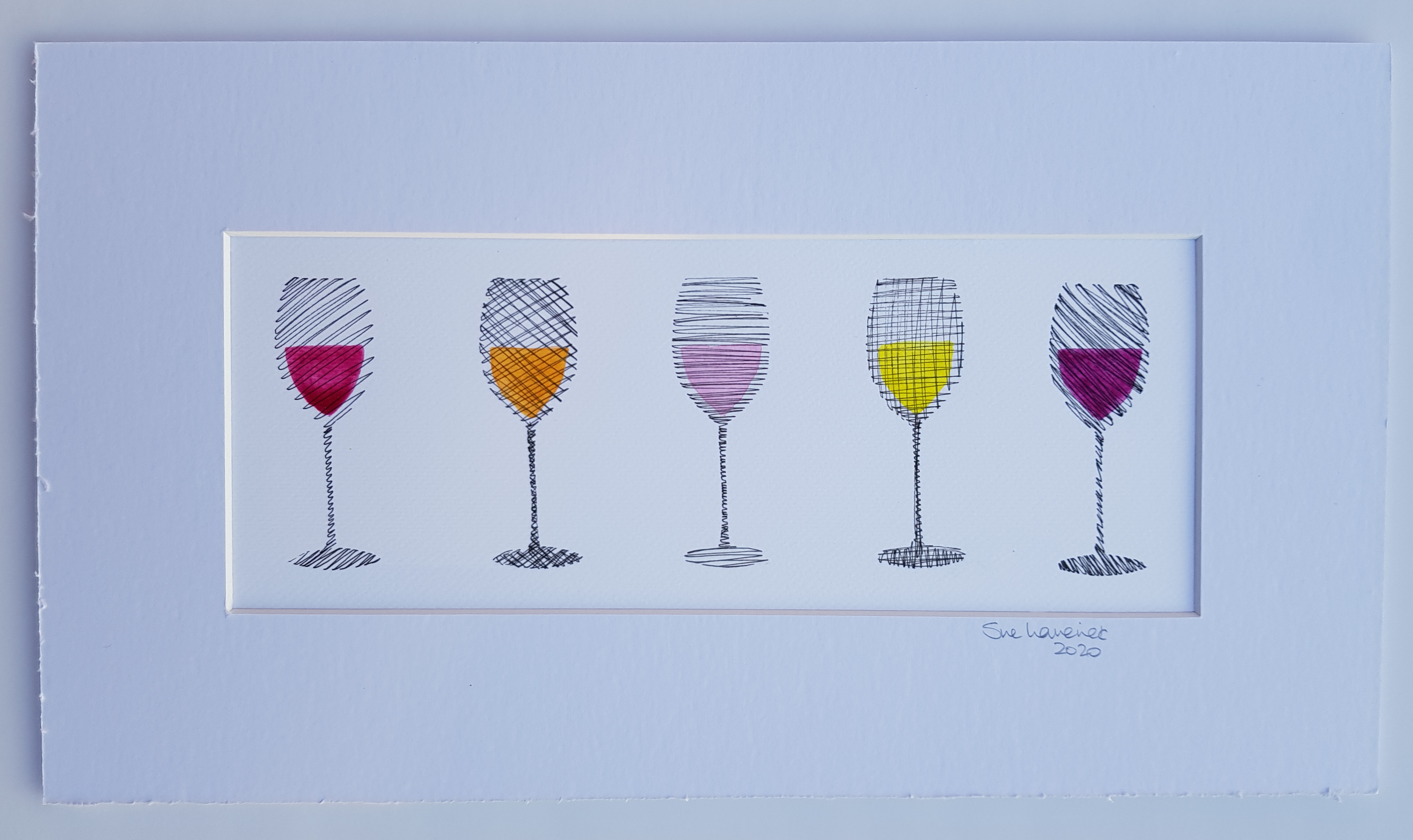 2020-1-Wine Glass Scribbles